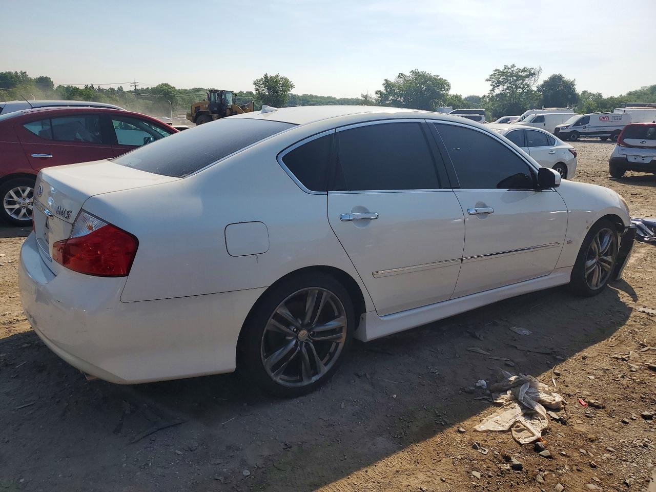 2008 Infiniti M45 Base White vin: JNKBY01E58M500251