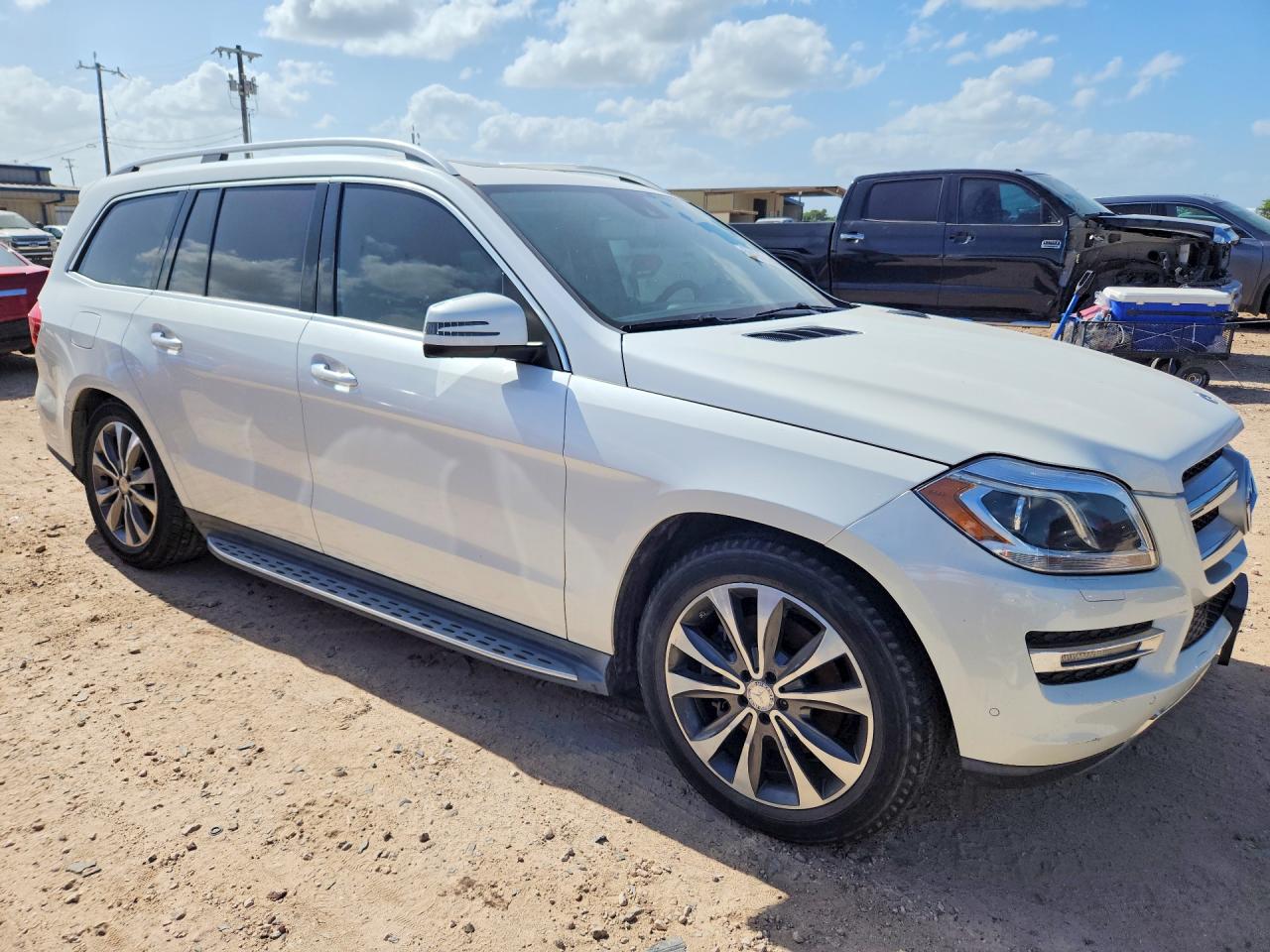 2015 Mercedes-benz Gl 450 4matic White vin: 4JGDF6EEXFA501984