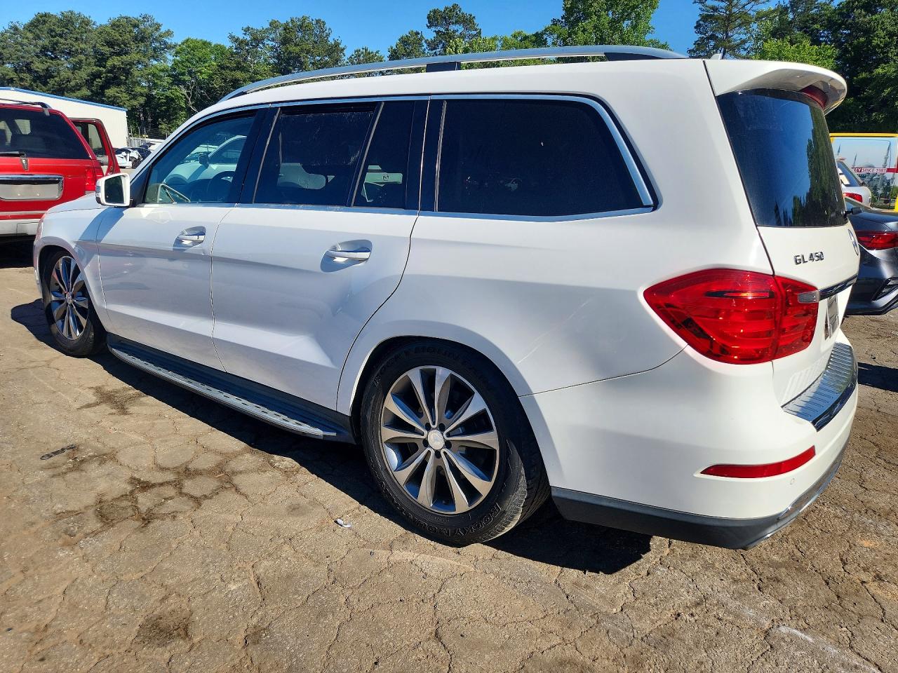 2014 Mercedes-benz Gl 450 4matic Белый vin: 4JGDF7CE9EA287965