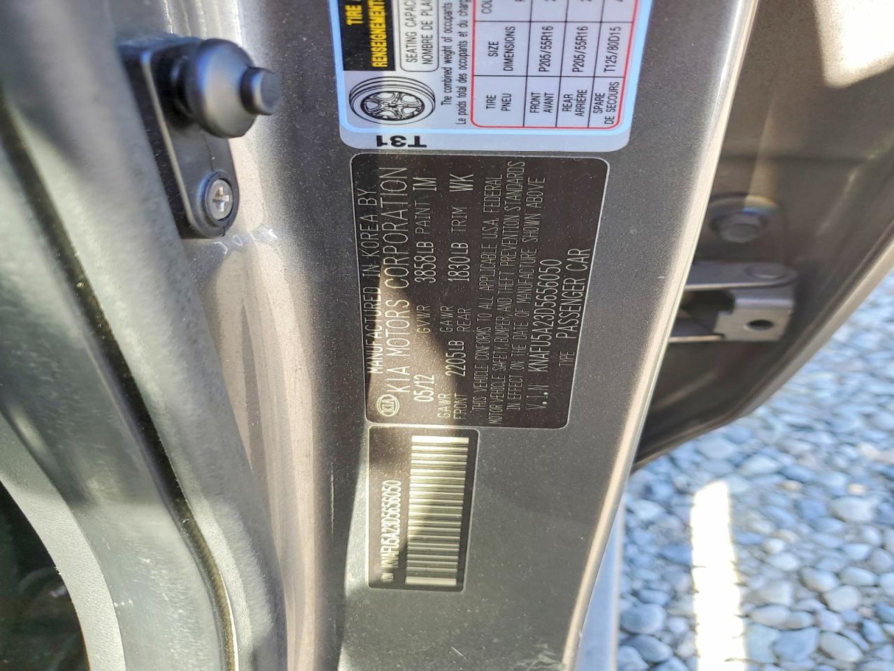 2013 Kia Forte Ex Gray vin: KNAFU5A23D5656050