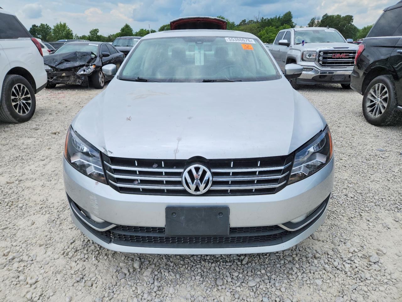 2014 Volkswagen Passat Sel Silver vin: 1VWCN7A32EC039966