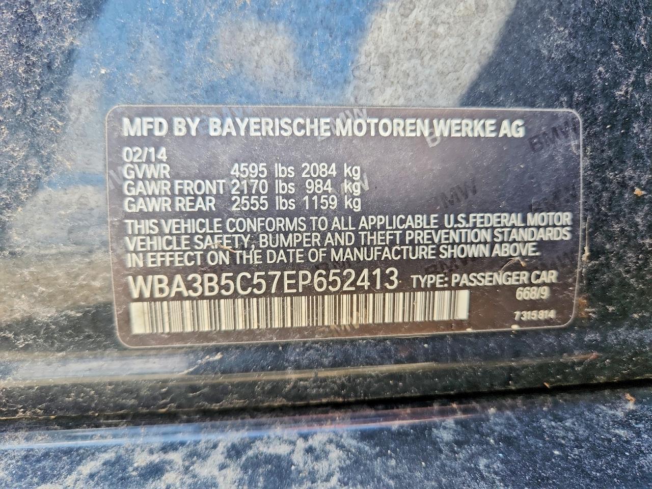 2014 Bmw 328 Xi Sulev Black vin: WBA3B5C57EP652413