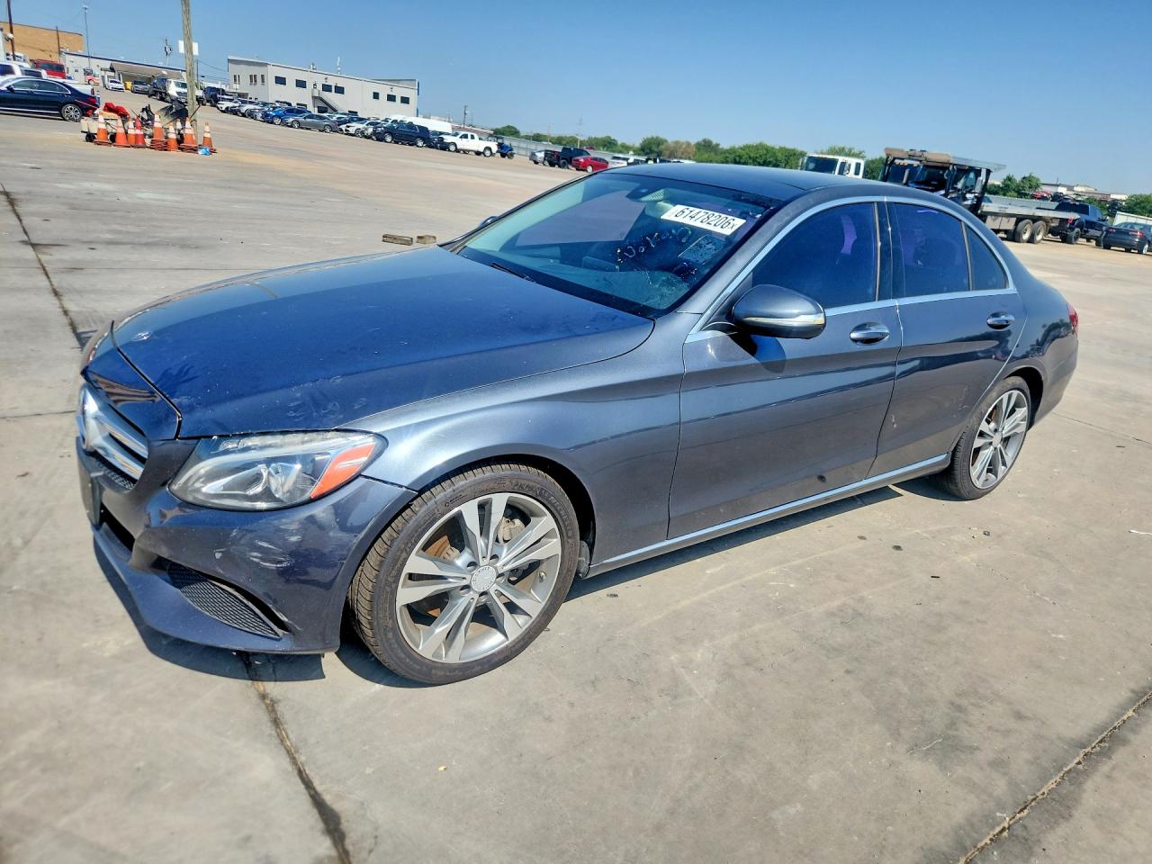 2015 Mercedes-benz C 300 Gray vin: 55SWF4JB0FU045285
