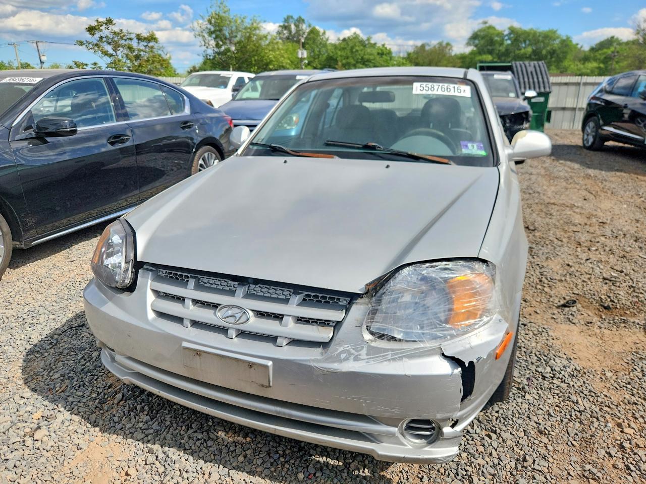 2004 Hyundai Accent Gl Silver vin: KMHCG45C64U561378