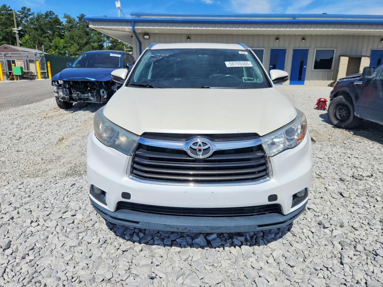 2015 Toyota Highlander Xle White vin: 5TDJKRFH8FS092965