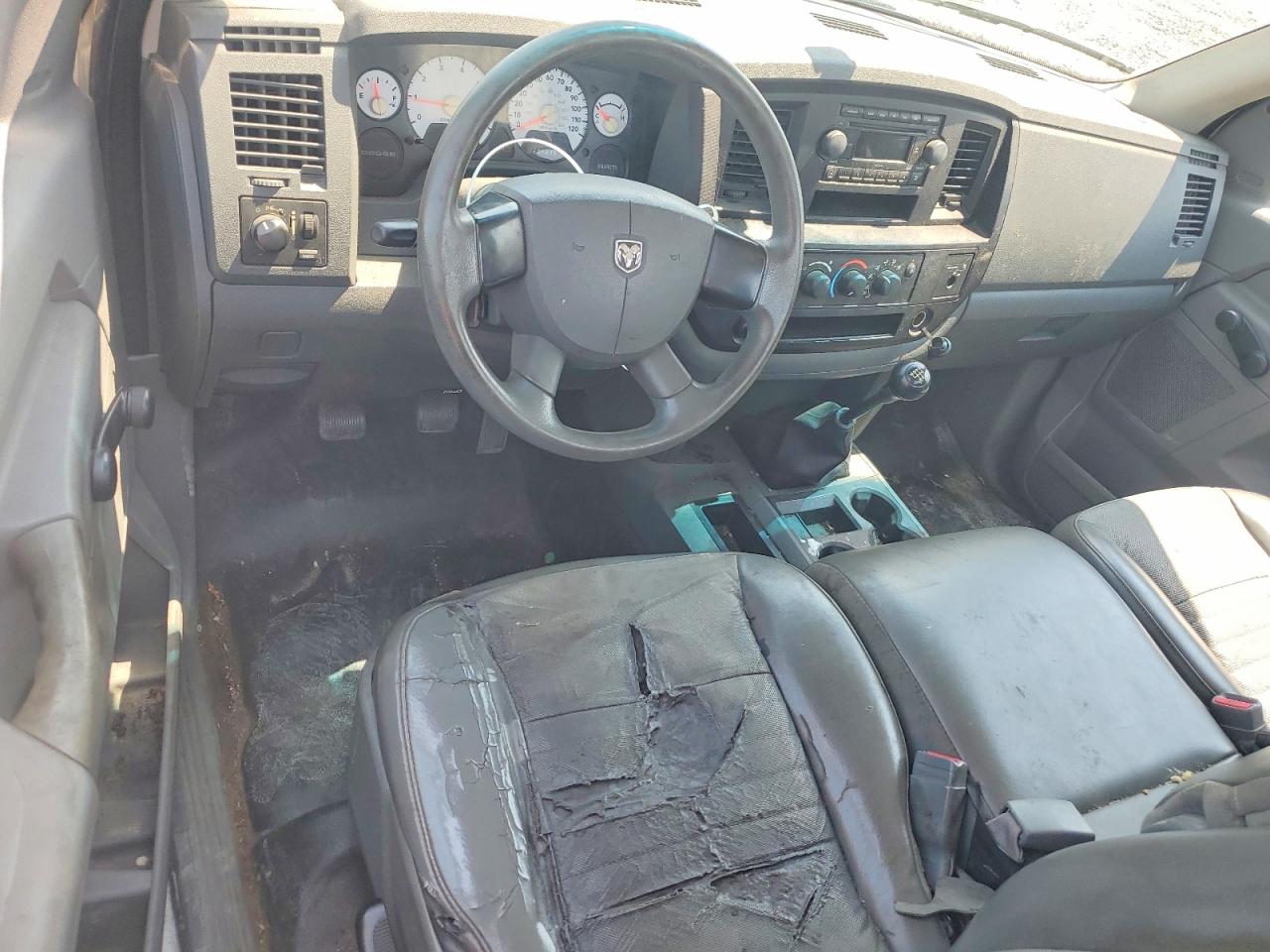 2007 Dodge Ram 1500 St White vin: 1D7HA16K17J583803