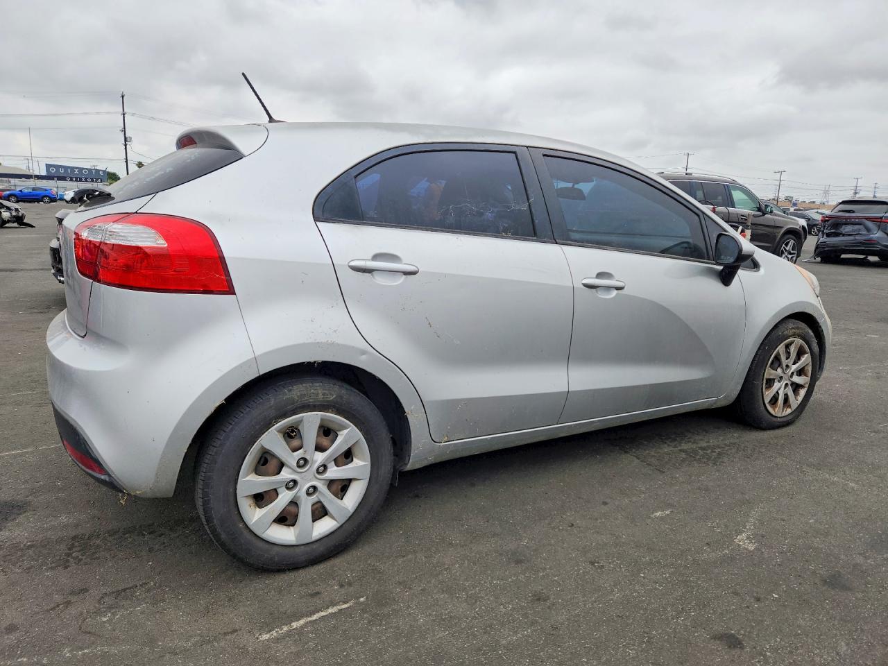 2014 Kia Rio Ex Silver vin: KNADN5A3XE6355414