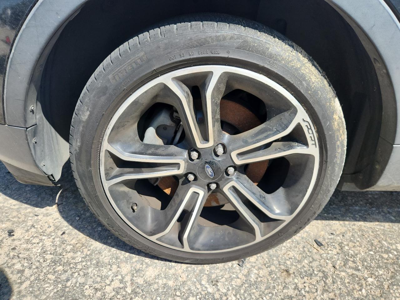 2014 Ford Explorer Sport Черный vin: 1FM5K8GT4EGB41081 Damage: Left Front Wheel, Curb Rash, 4 To 5 Inches