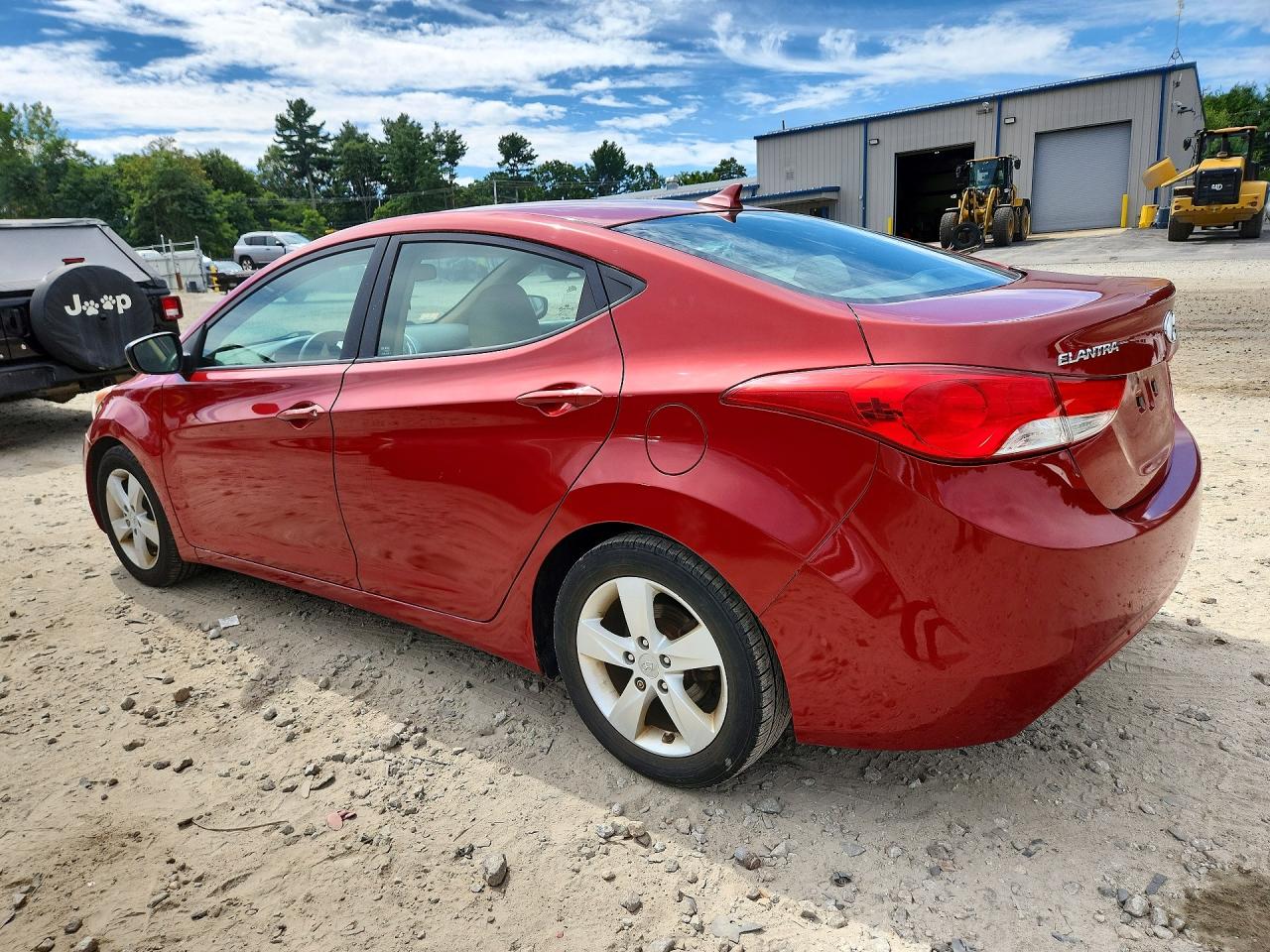 2013 Hyundai Elantra Gls Red vin: KMHDH4AE8DU617572