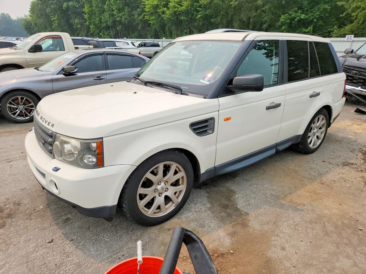 2008 Land Rover Range Rover Sport Hse White vin: SALSK25458A175658