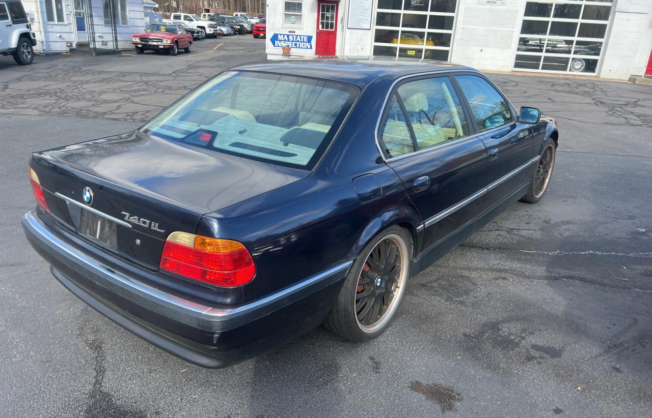 2000 Bmw 740 Il Blue vin: WBAGH8346YDP14396