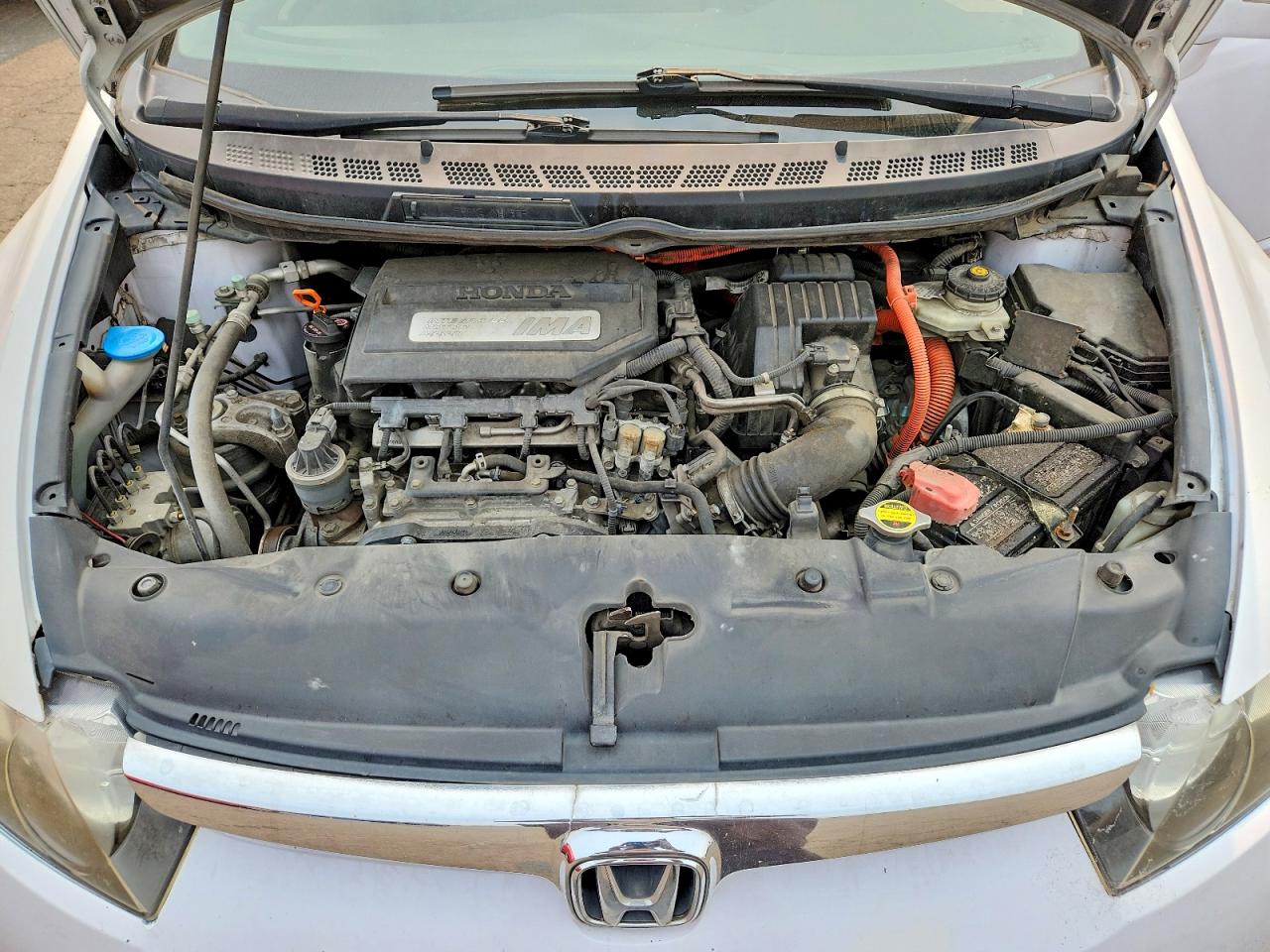 2009 Honda Civic Hybrid White vin: JHMFA362X9S013310