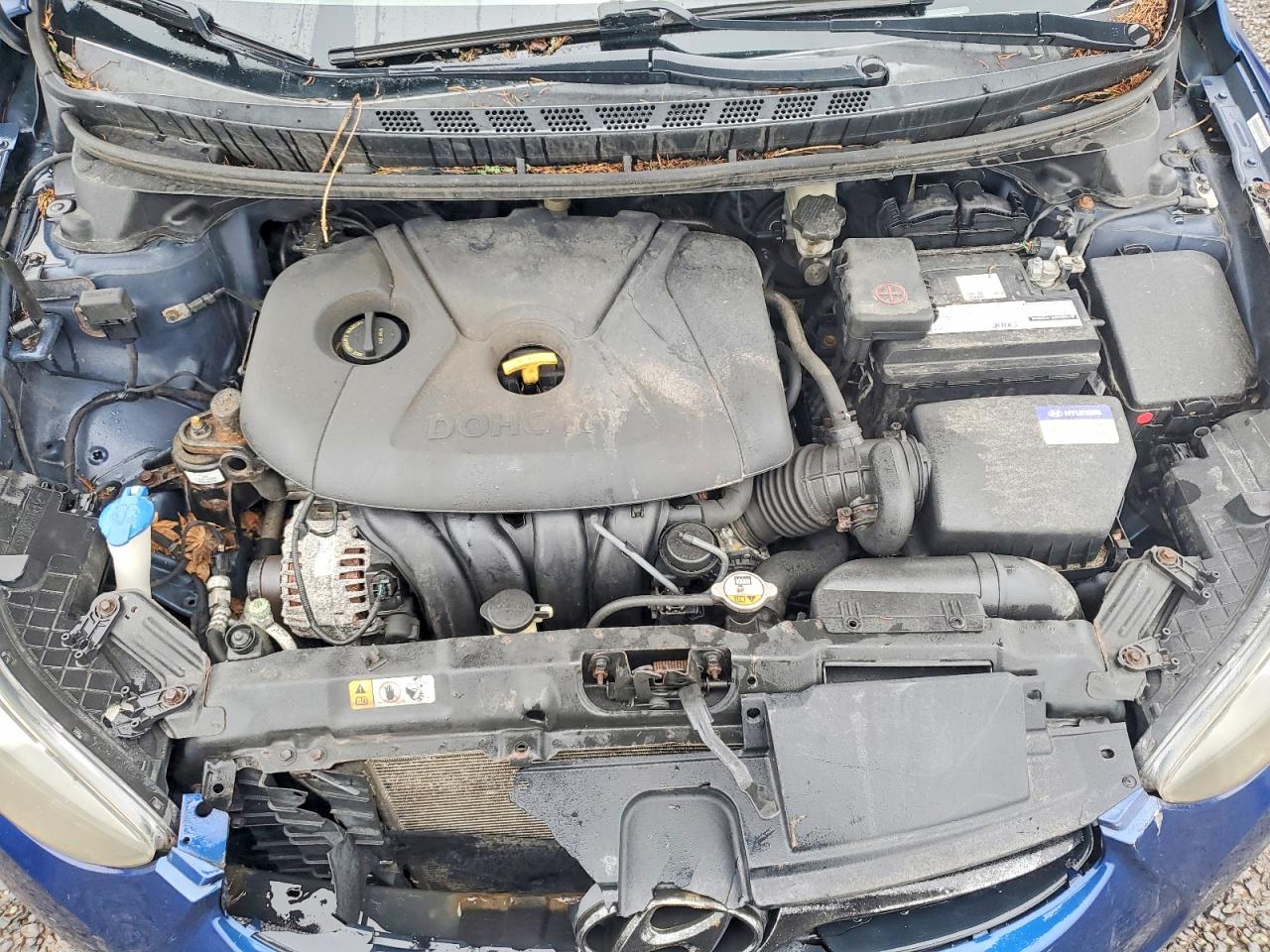 2013 Hyundai Elantra Gls Blue vin: KMHDH4AE2DU868183