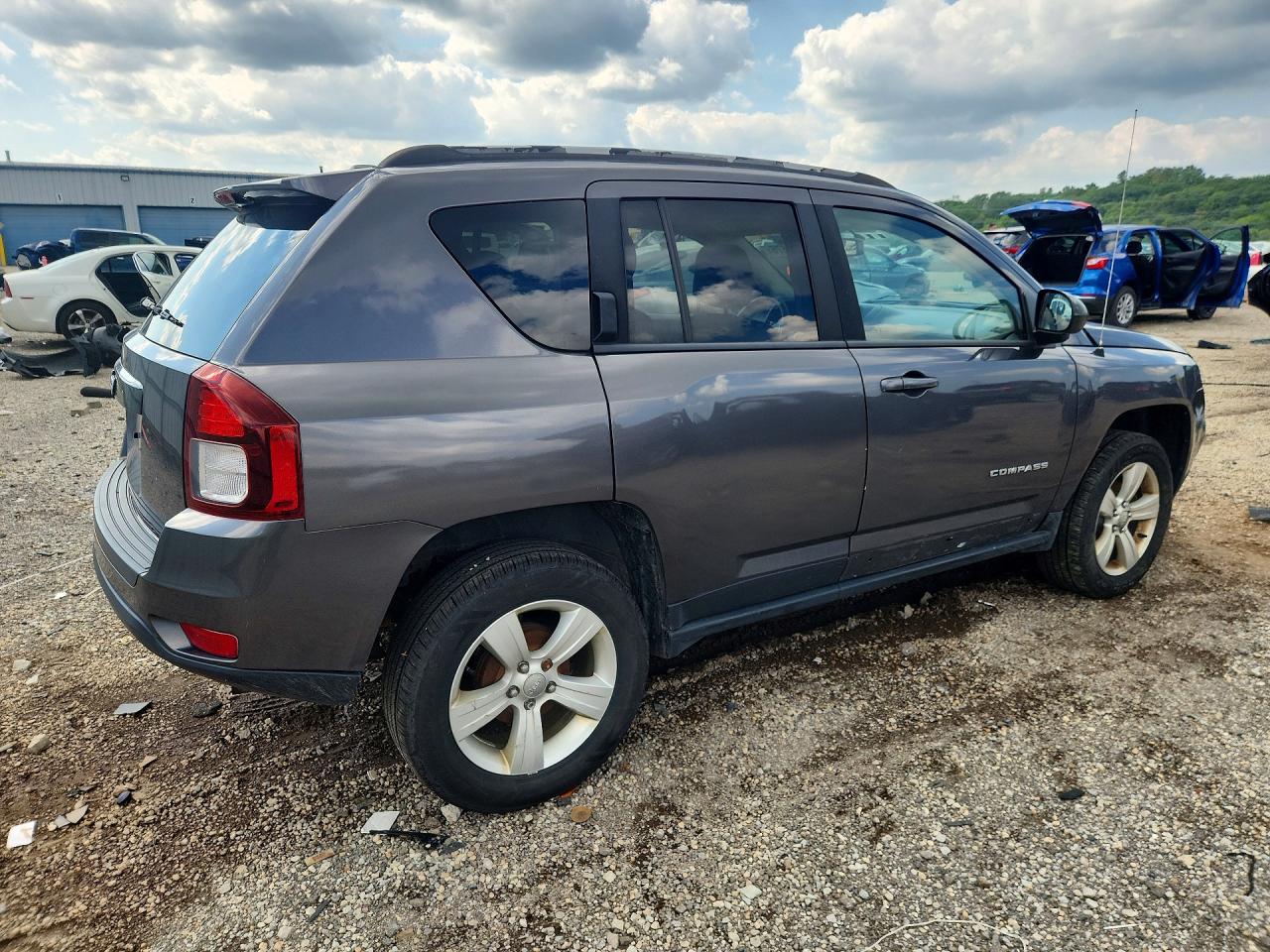 2015 Jeep Compass Sport Gray vin: 1C4NJCBB5FD302842