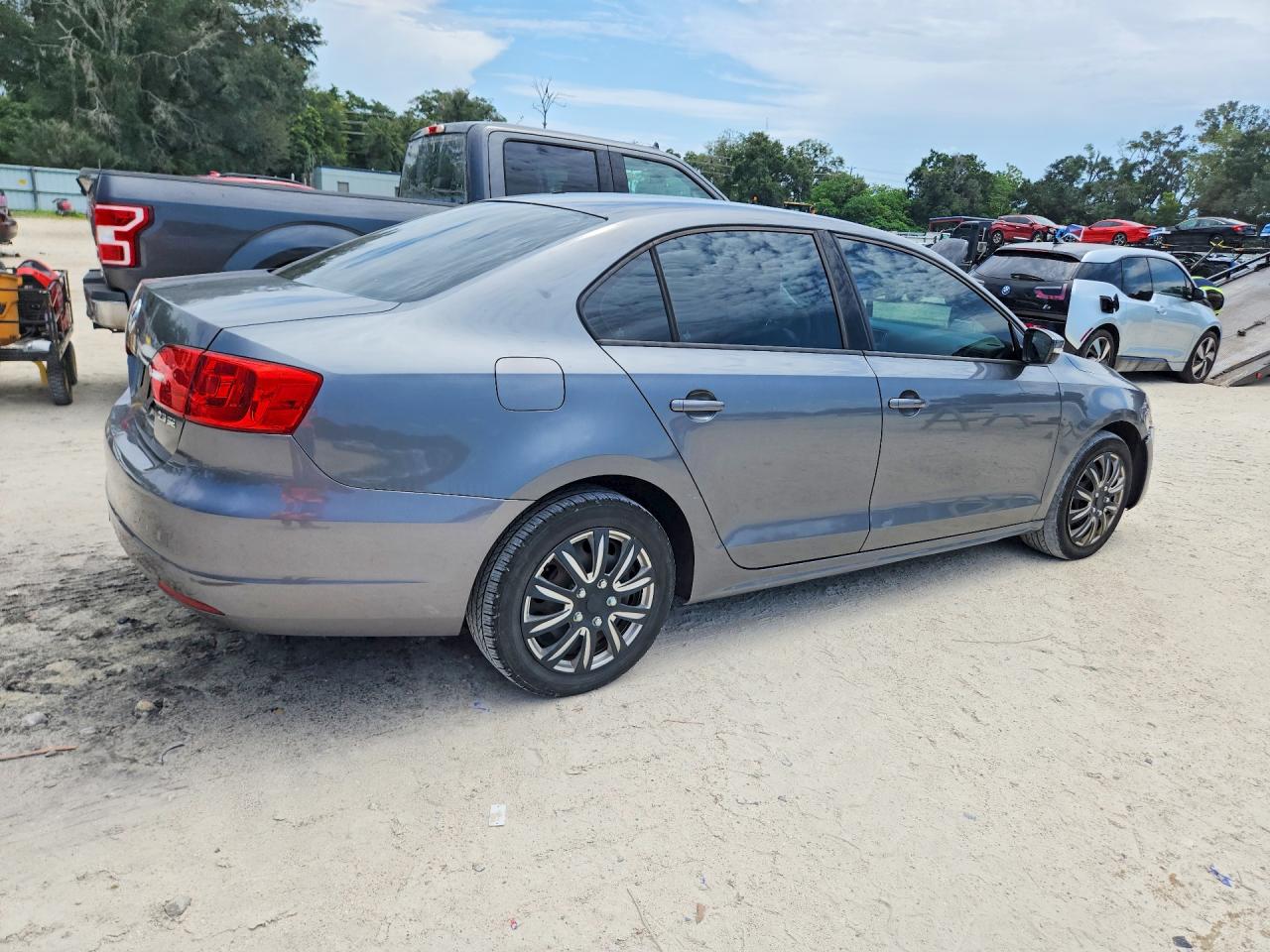 2012 Volkswagen Jetta Se Gray vin: 3VWDP7AJ2CM002361