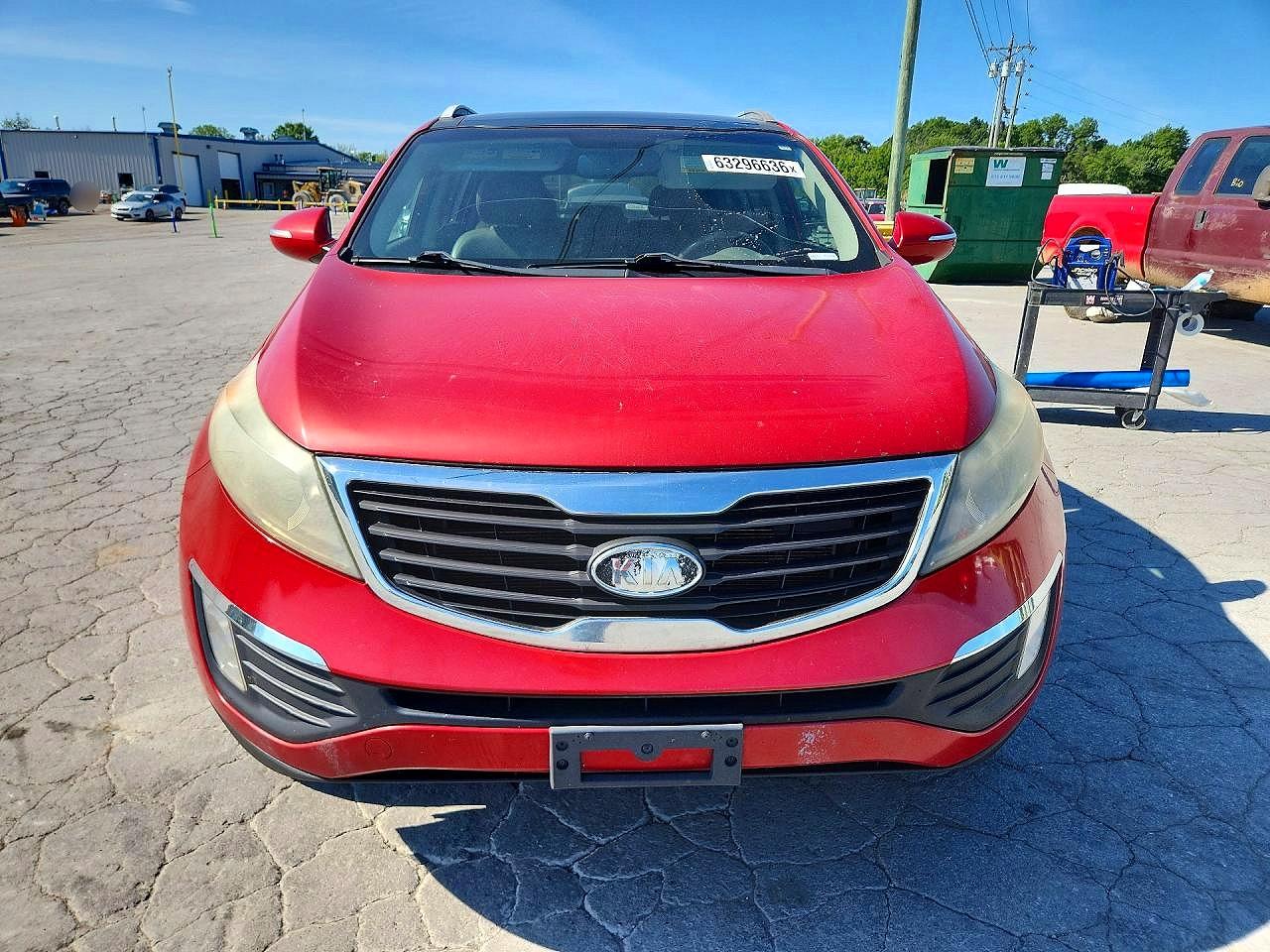 2011 Kia Sportage Ex Red vin: KNDPC3A21B7072195