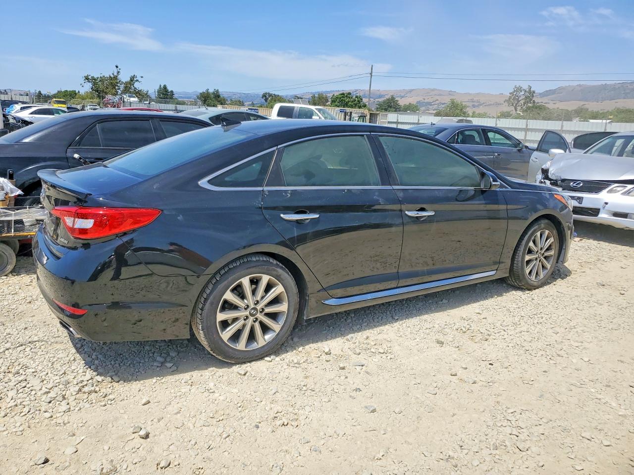 2016 Hyundai Sonata Limited Black vin: 5NPE34AF5GH410331