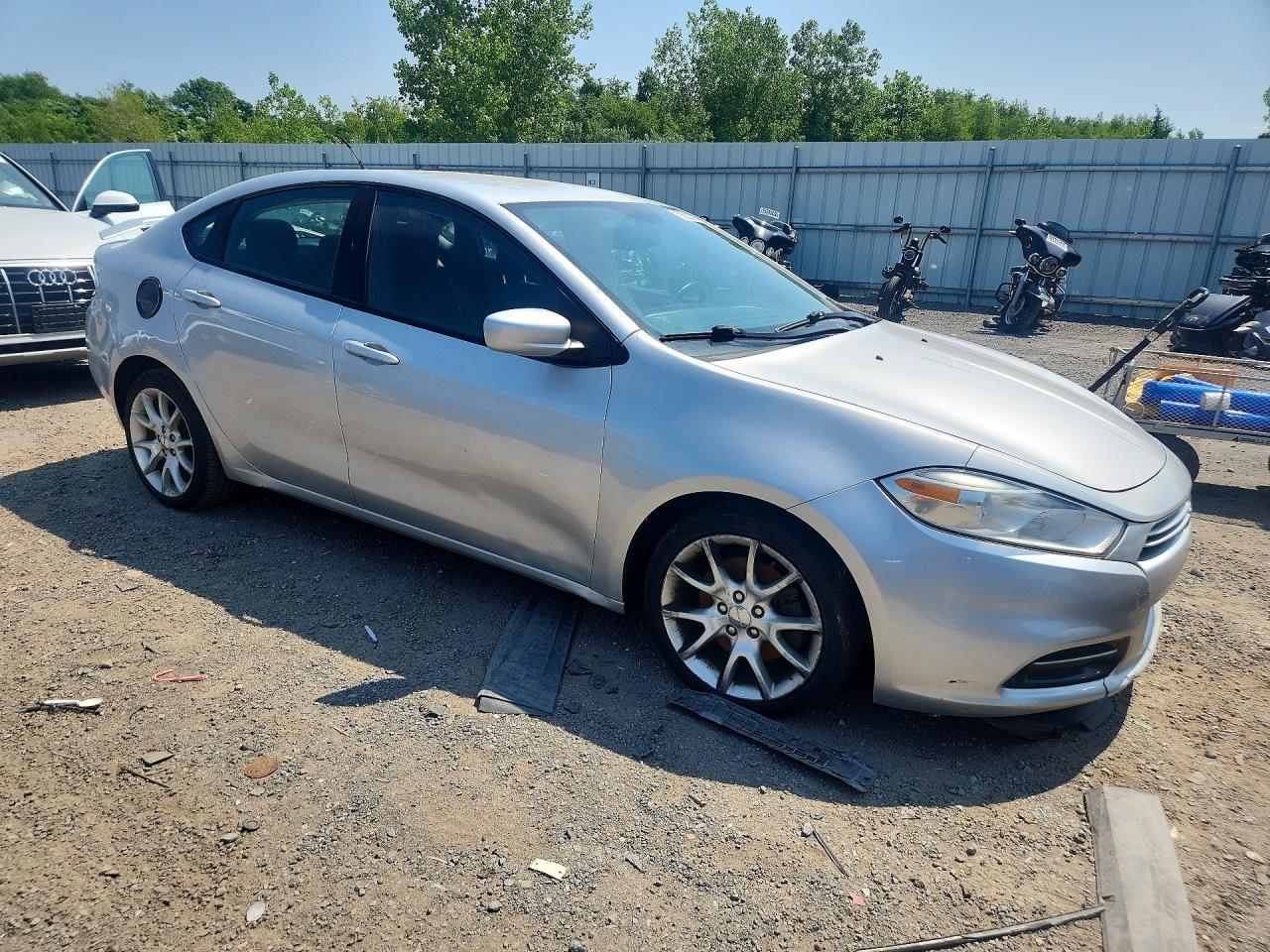 2013 Dodge Dart Sxt Silver vin: 1C3CDFBH8DD155468