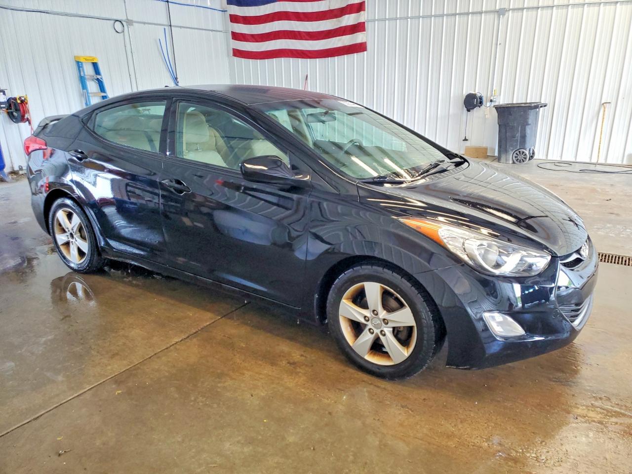 2013 Hyundai Elantra Gls Black vin: 5NPDH4AE6DH348406