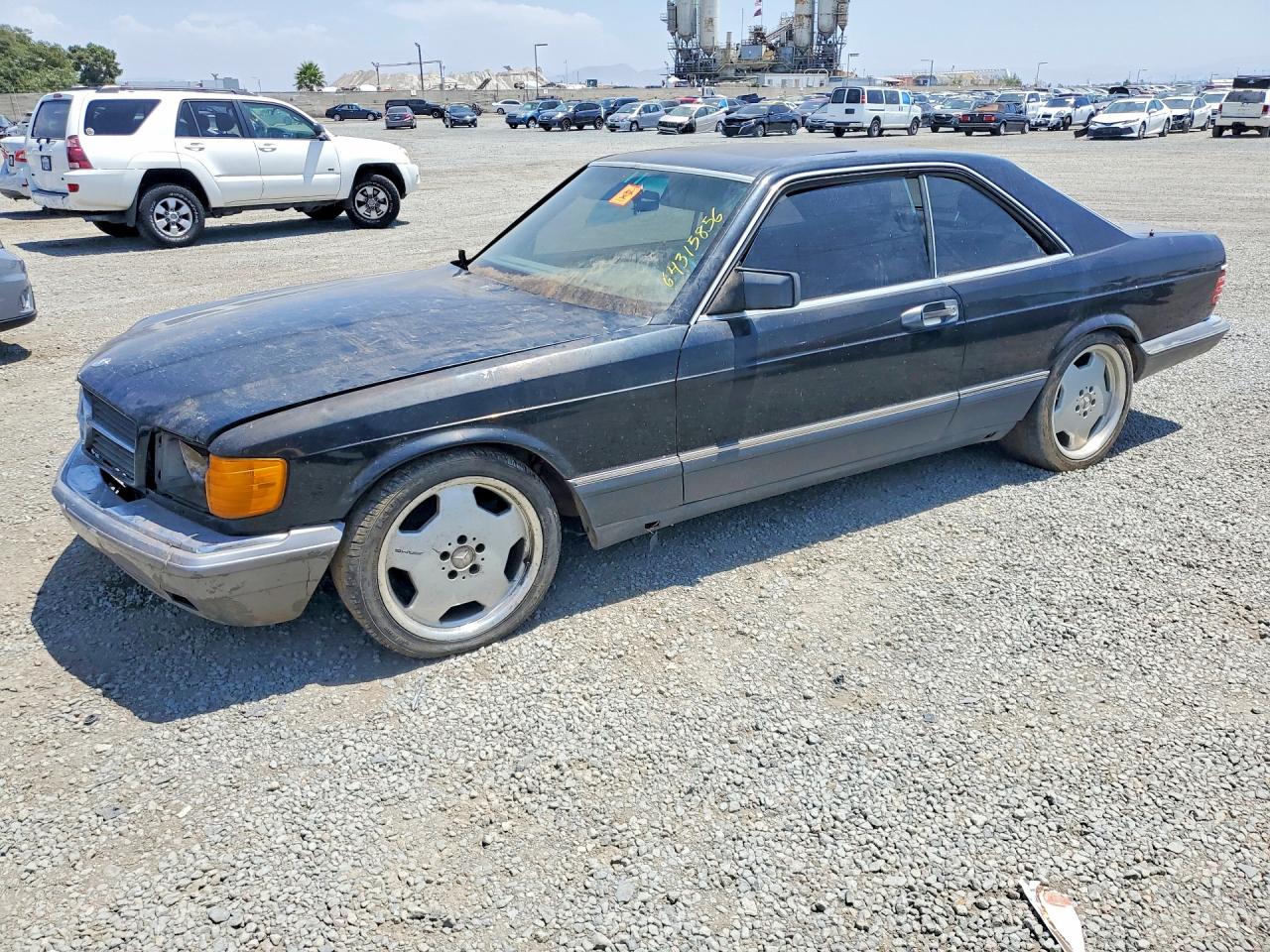 1989 Mercedes-benz 560 Sec Black vin: WDBCA45E6KA487092