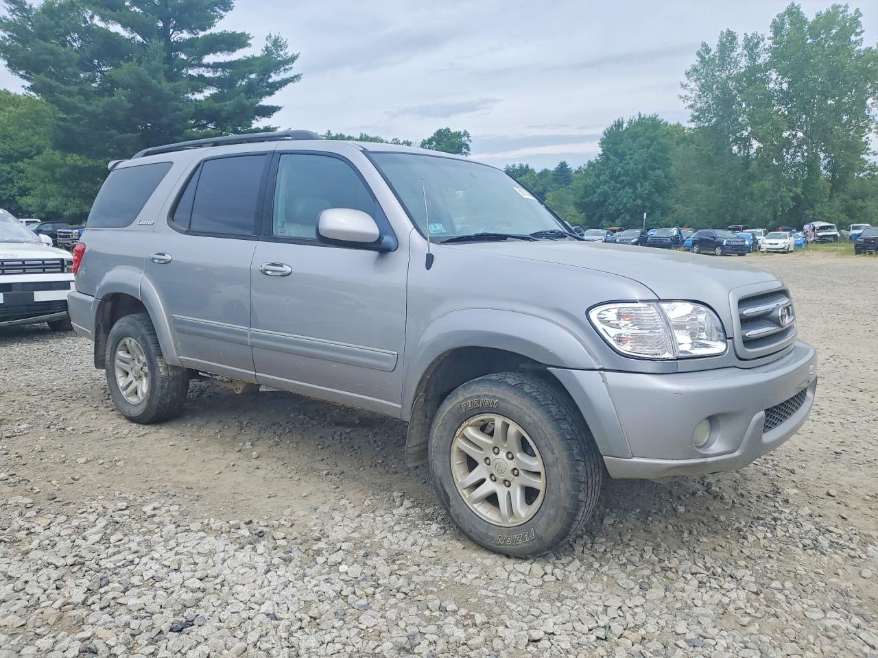 2004 Toyota Sequoia Limited Silver vin: 5TDBT48A54S227790