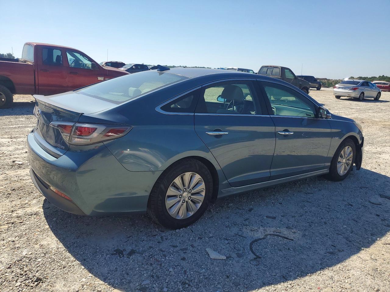 2016 Hyundai Sonata Hybrid Se Бирюзовый vin: KMHE24L16GA040613