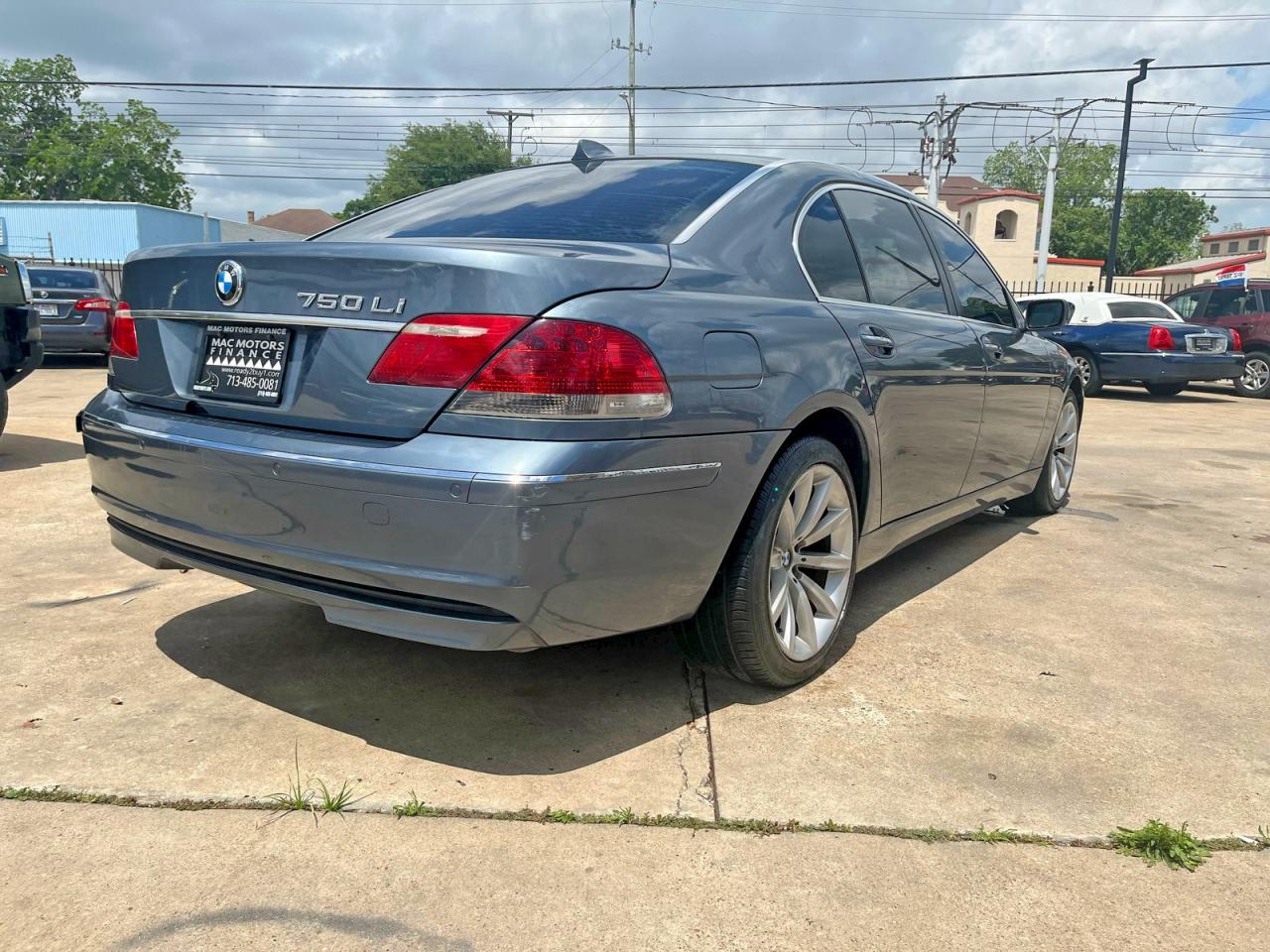 2008 Bmw 750 Li Blue vin: WBAHN83548DT77748