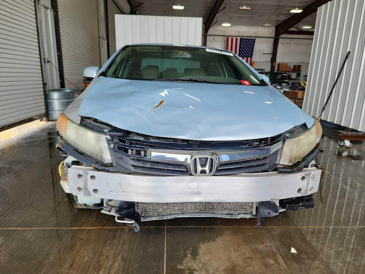 2012 Honda Civic Lx Blue vin: 19XFB2F5XCE073892