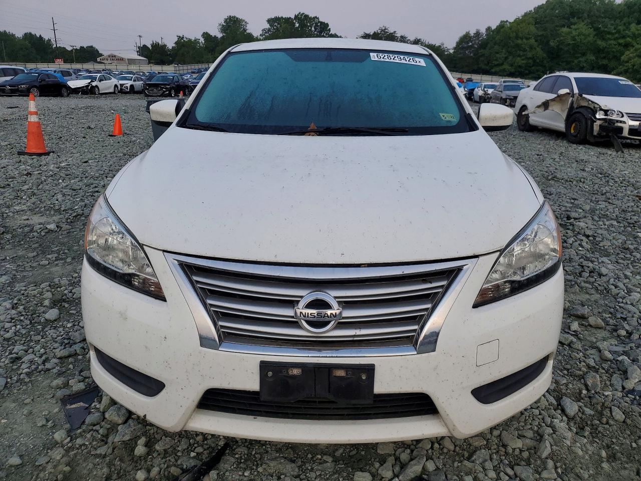2015 Nissan Sentra S White vin: 3N1AB7AP2FY321669