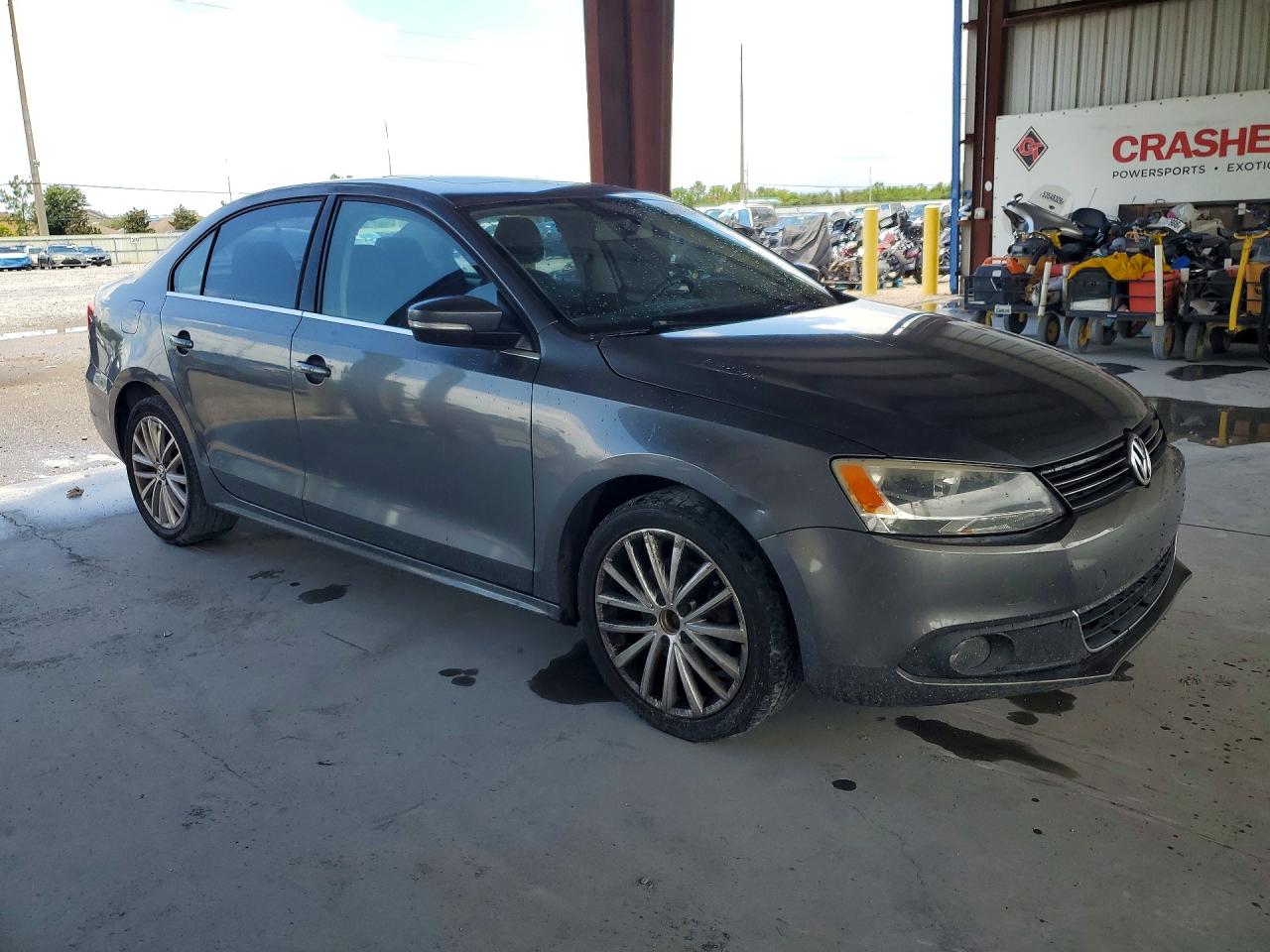2012 Volkswagen Jetta Sel Gray vin: 3VWLX7AJ3CM301062