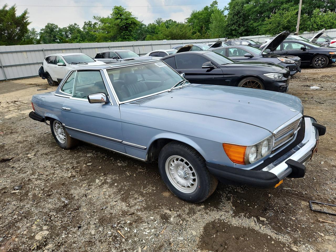 1984 Mercedes-benz 380 Sl Silver vin: WDBBA45A6EA005430