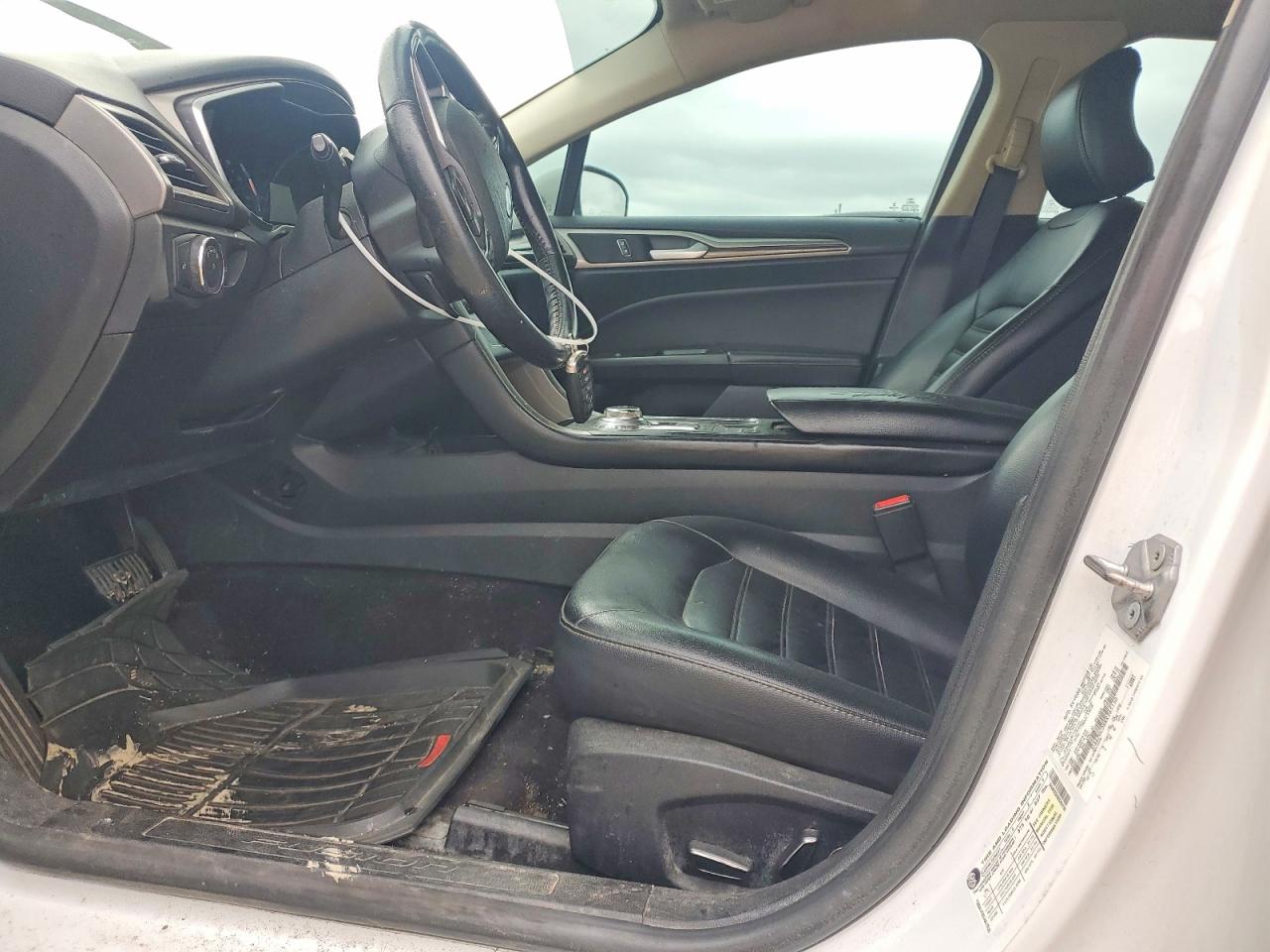 2019 Ford Fusion Sel White vin: 3FA6P0CD8KR265150