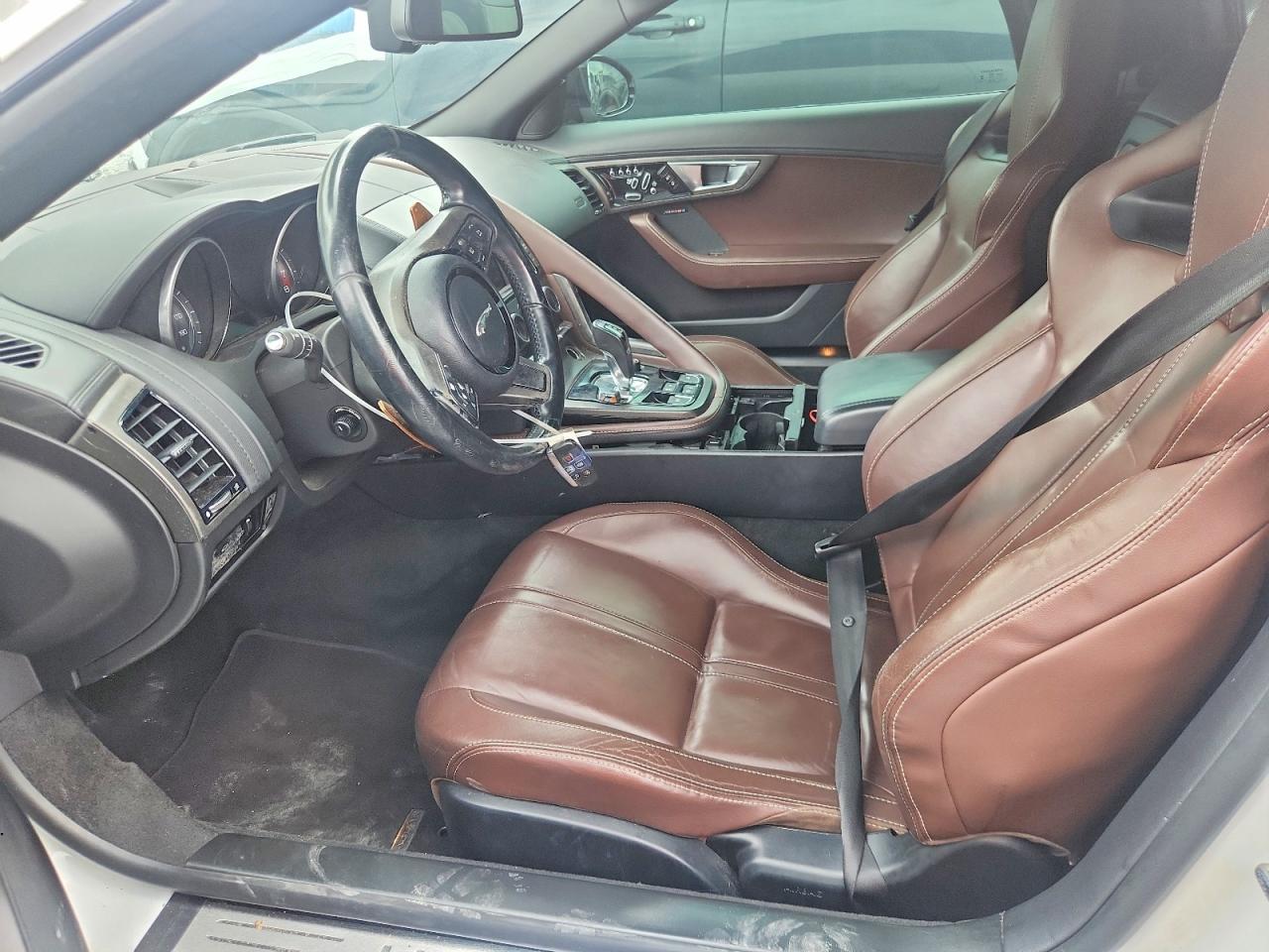2014 Jaguar F-type S Белый vin: SAJWA6FC7E8K07698