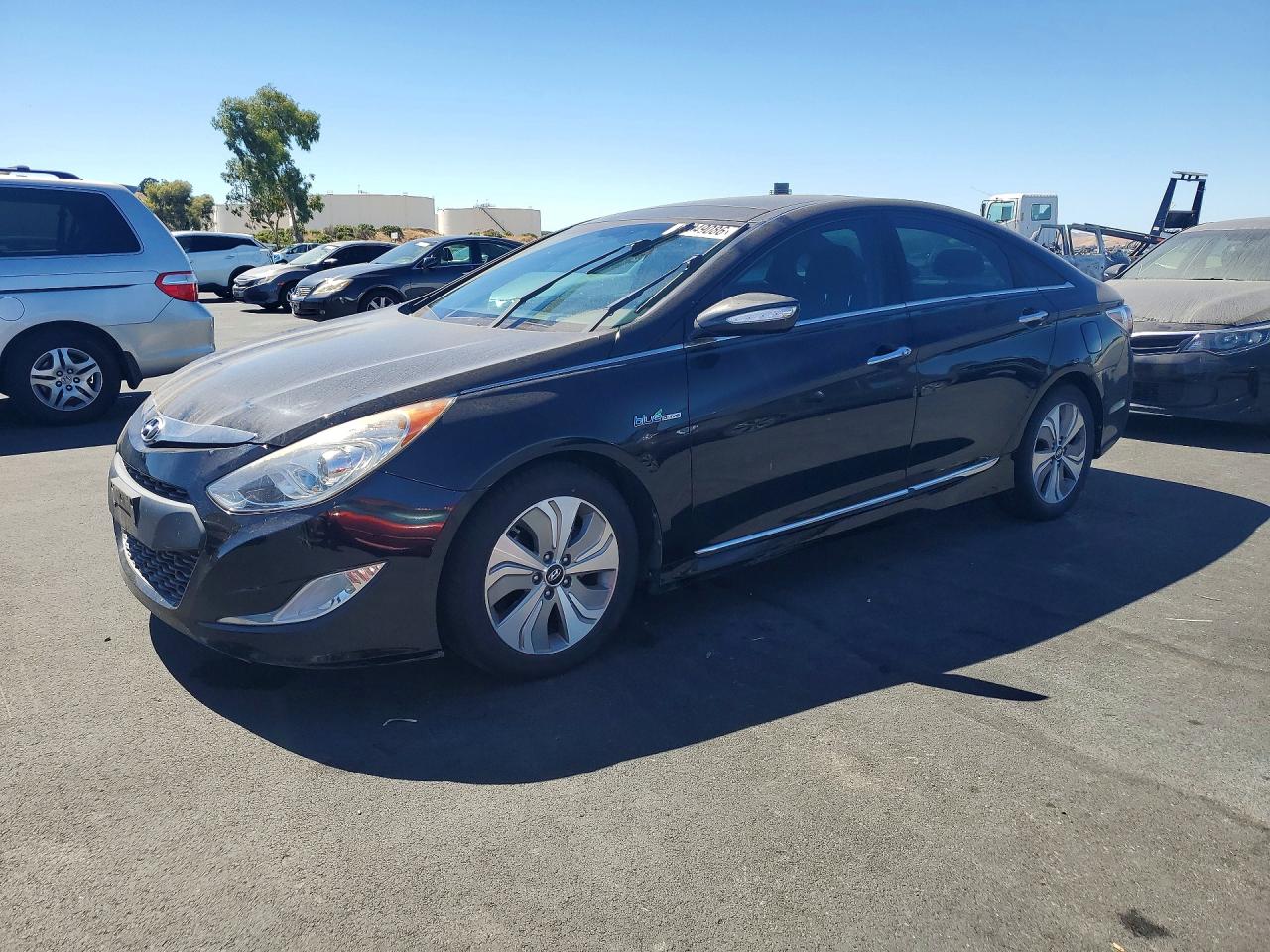 2013 Hyundai Sonata Hybrid Black vin: KMHEC4A43DA076765