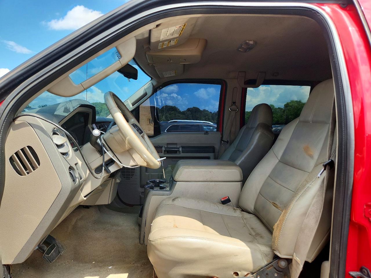 2008 Ford F250 Super Duty Red vin: 1FTSW21R88EC16564