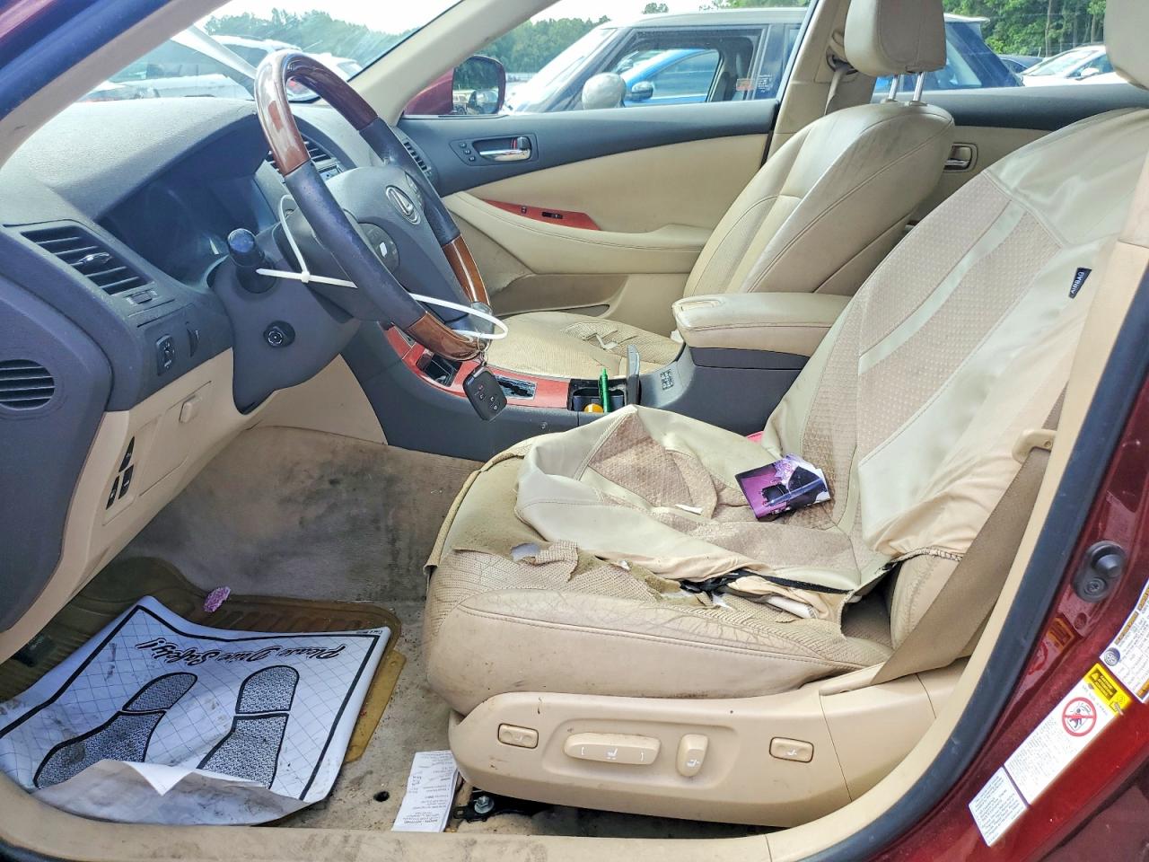 2007 Lexus Es 350 Red vin: JTHBJ46G072072041