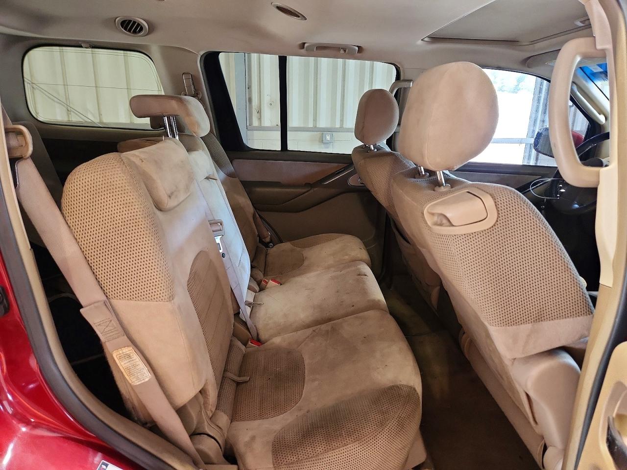 2006 Nissan Pathfinder S Red vin: 5N1AR18W86C607677