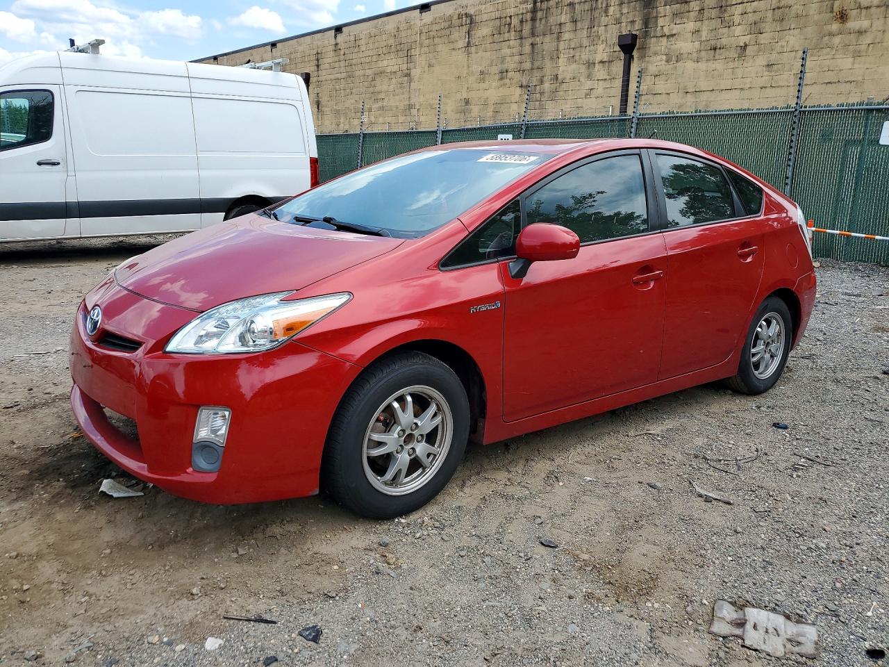2010 Toyota Prius Ii Red vin: JTDKN3DU5A0191280
