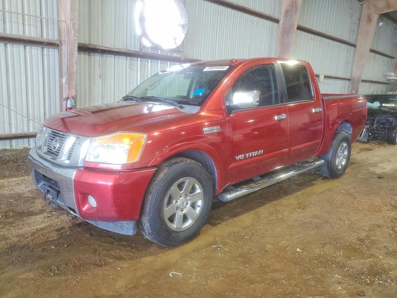 2015 Nissan Titan Sv Red vin: 1N6AA0EDXFN514573