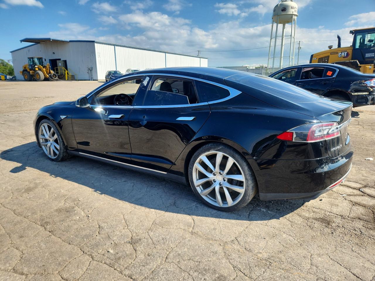 2014 Tesla Model S Black vin: 5YJSA1S19EFP56842
