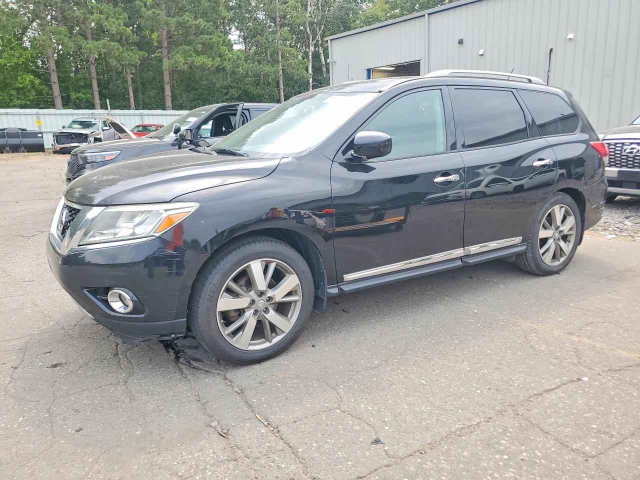 2014 Nissan Pathfinder S Black vin: 5N1AR2MM0EC644280