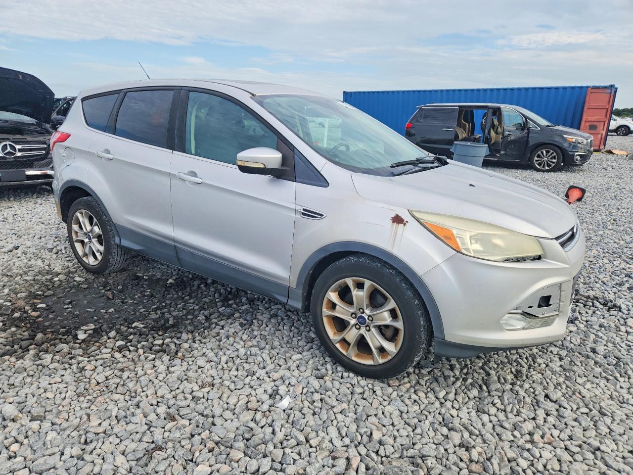 2013 Ford Escape Sel Silver vin: 1FMCU0H95DUC55807