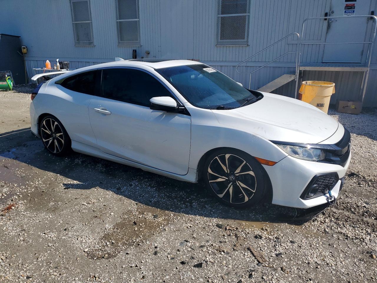 2019 Honda Civic Si White vin: 2HGFC3A50KH753279