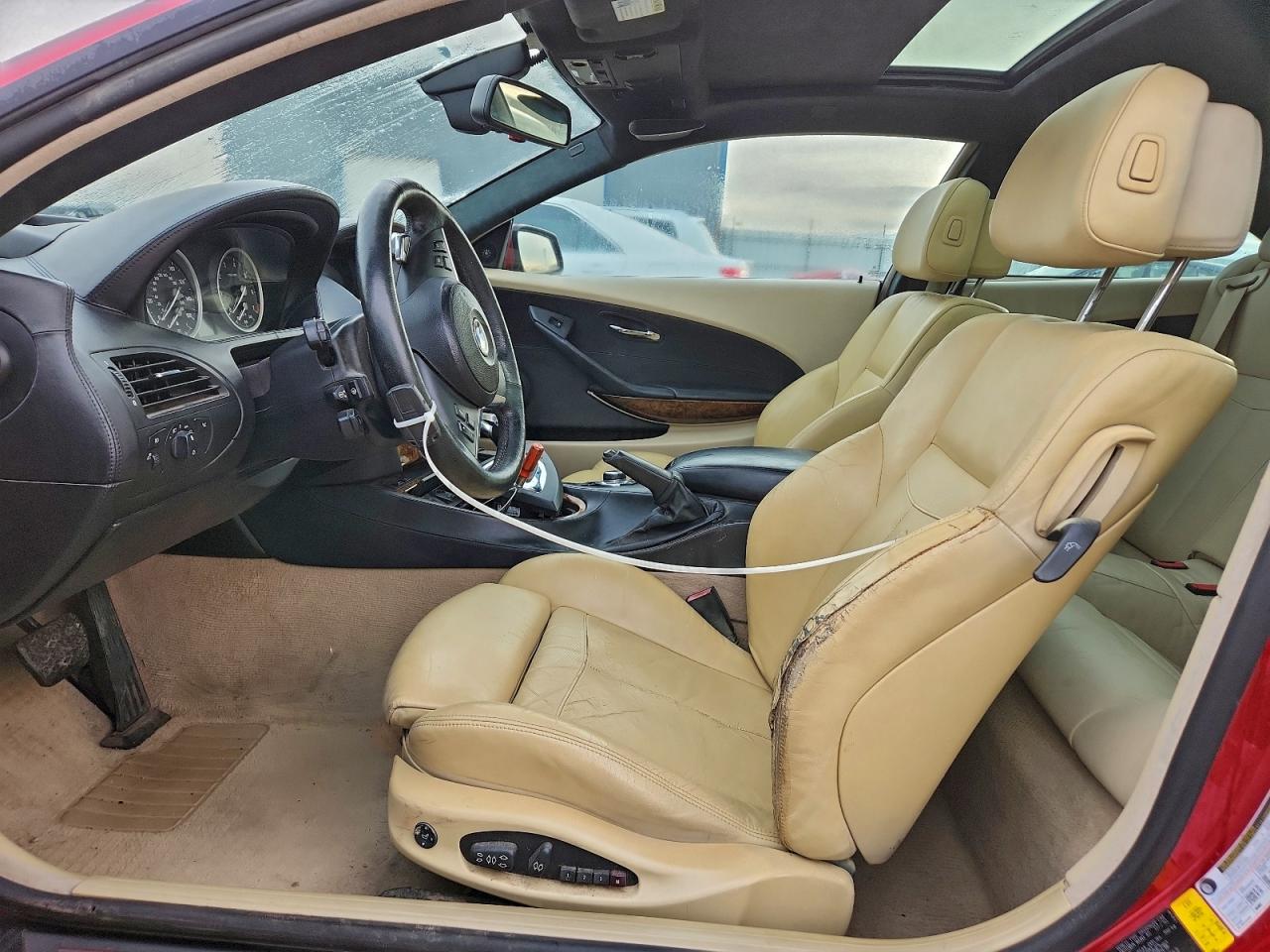 2010 Bmw 650 I Red vin: WBAEA5C50ACV93752
