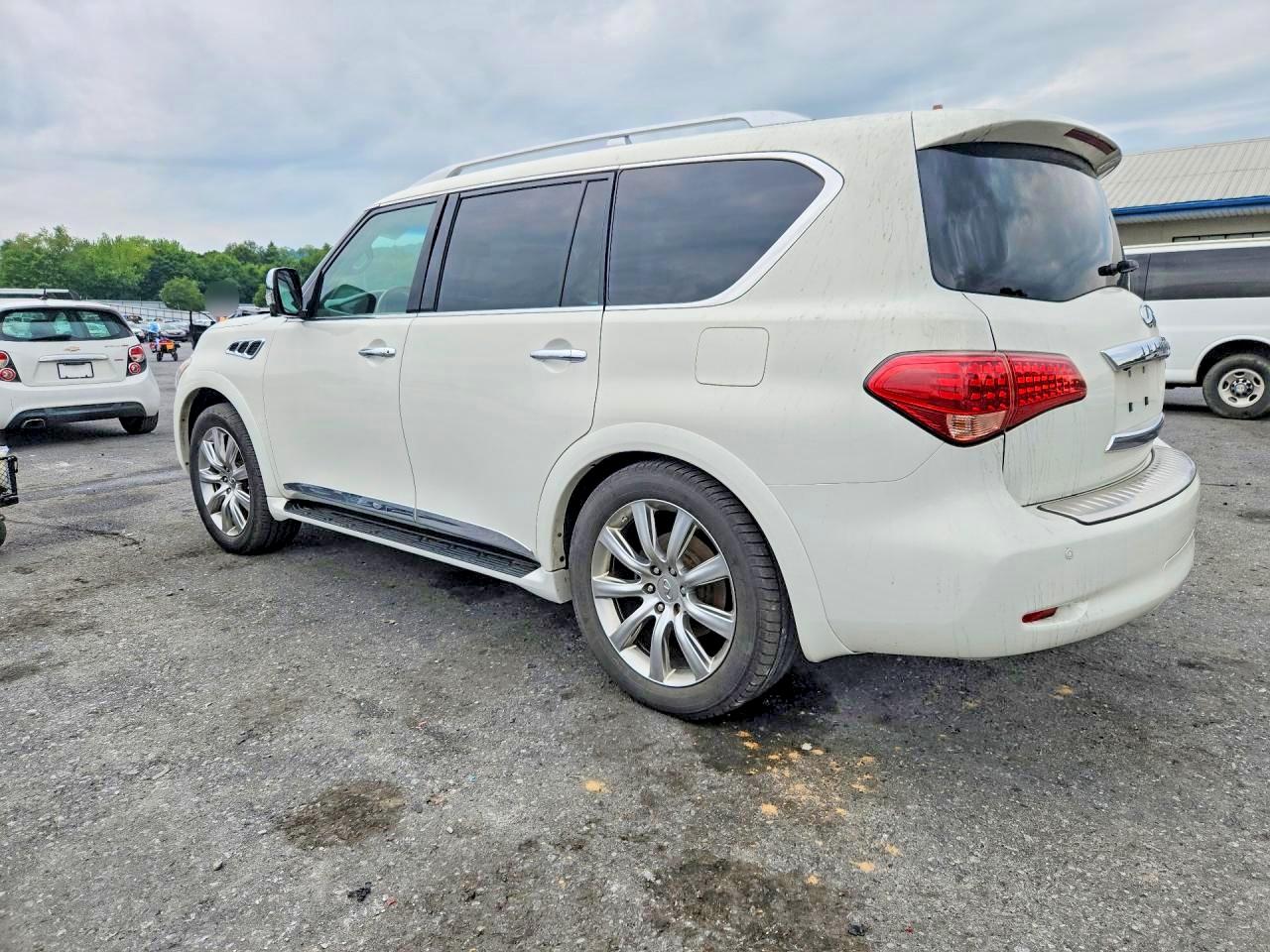2012 Infiniti Qx56 Base White vin: JN8AZ2NCXC9316342