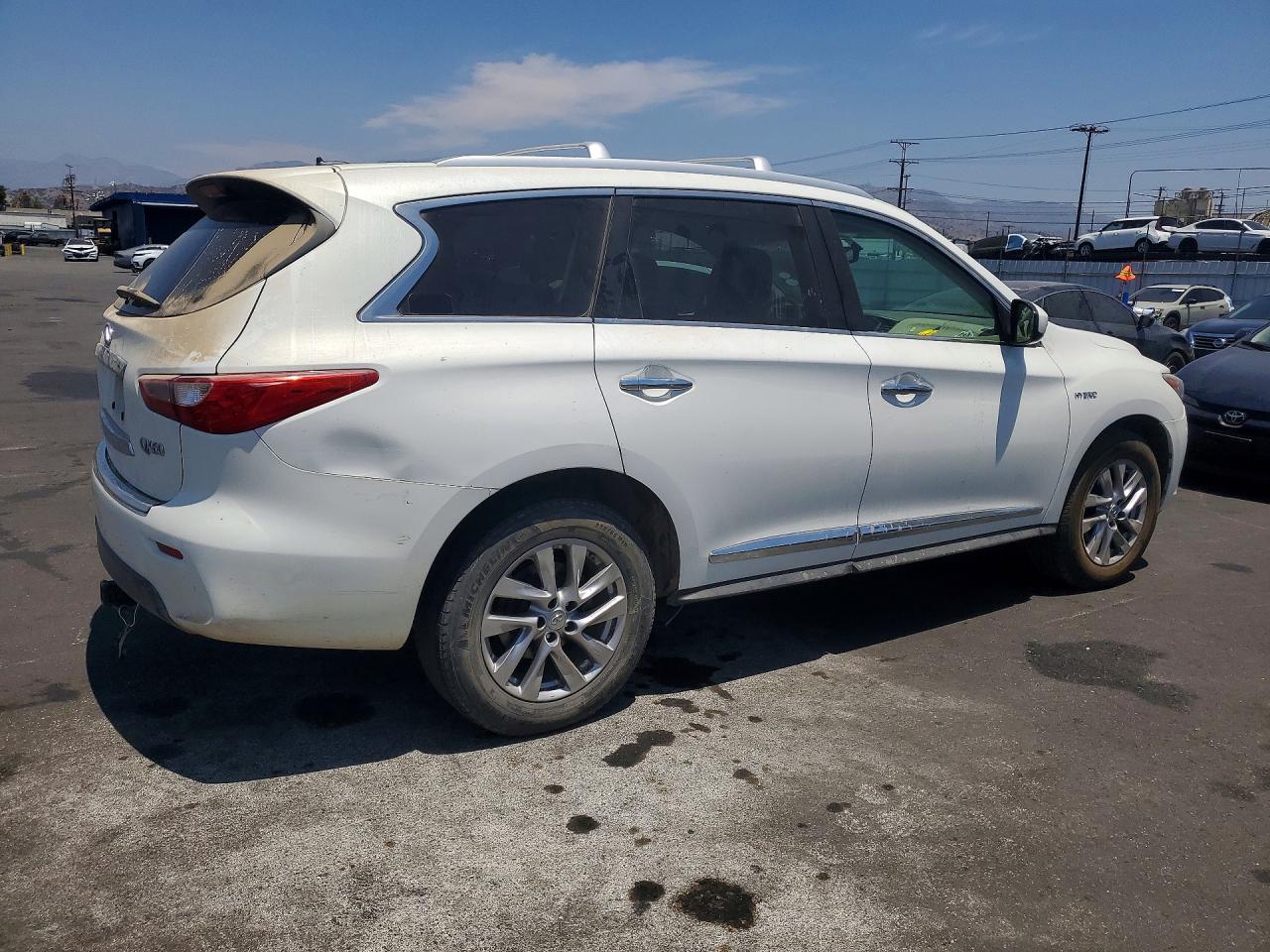 2014 Infiniti Qx60 Hybrid White vin: 5N1CL0MN6EC517878