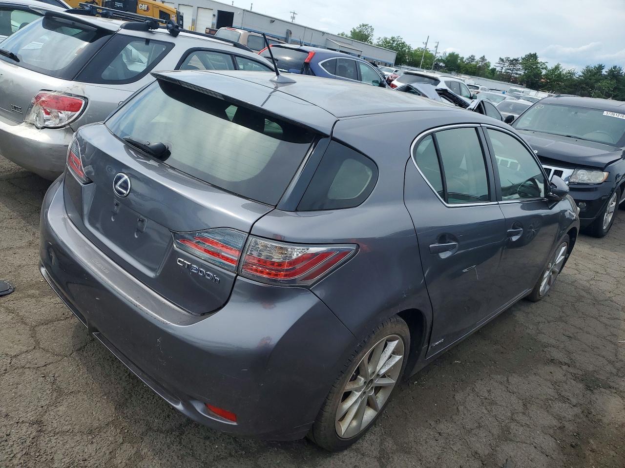 2013 Lexus Ct 200 Gray vin: JTHKD5BH0D2173183