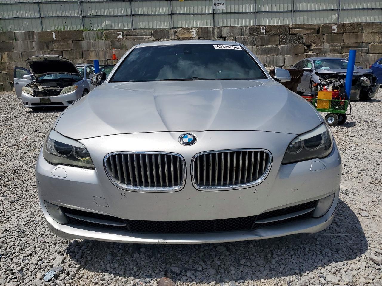 2012 Bmw 550 I Silver vin: WBAFR9C58CDV58409