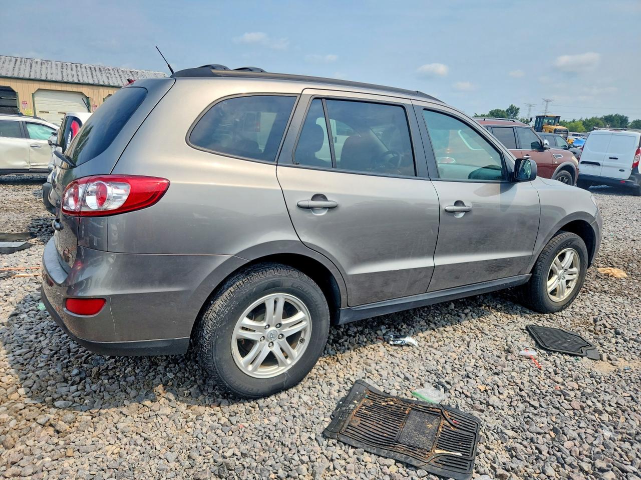 2012 Hyundai Santa Fe Gls Gray vin: 5XYZG3AB6CG122056