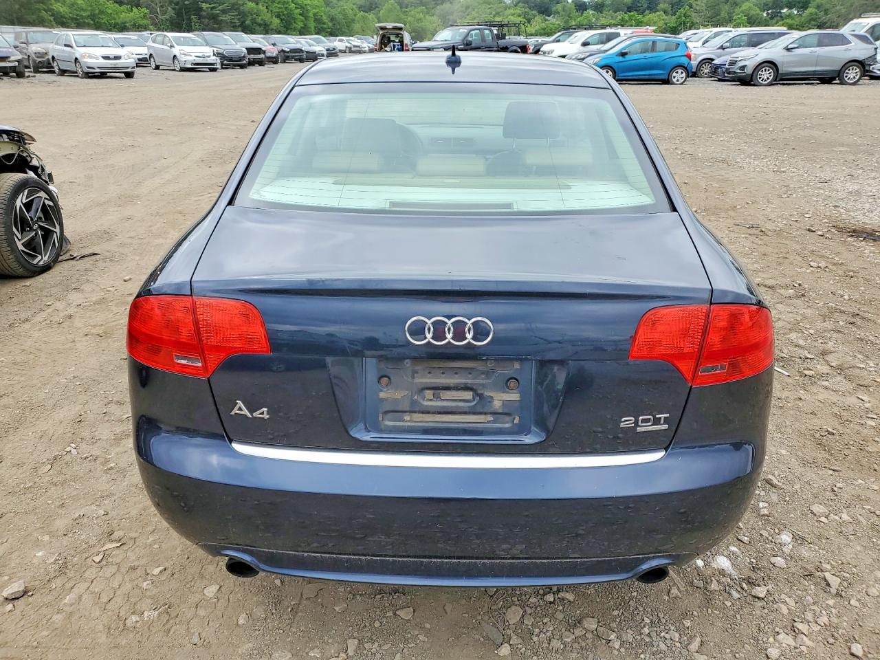 2008 Audi A4 2.0t Quattro Blue vin: WAUDF78E28A004465